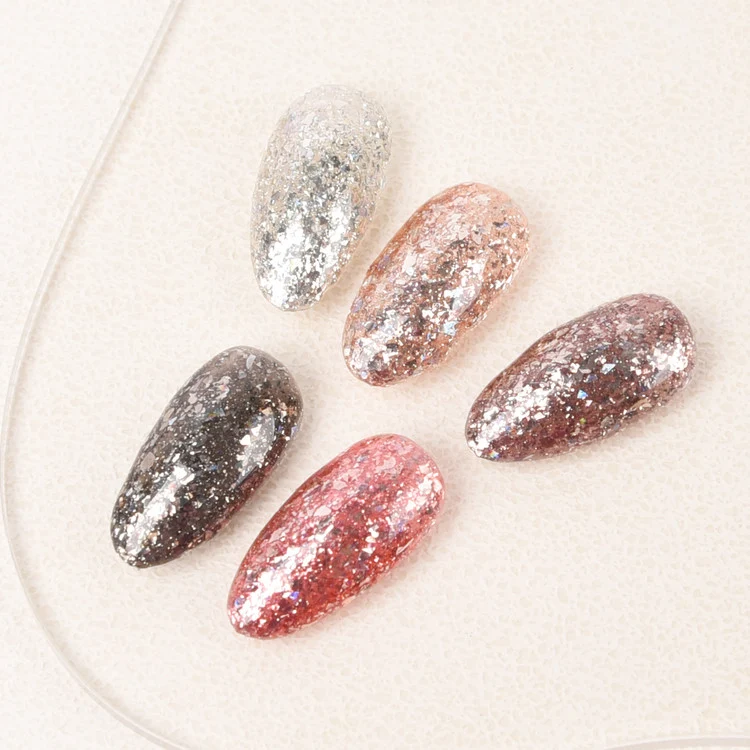 ICEGEL Celeb Sparkling gel nail polish 1634-1638
