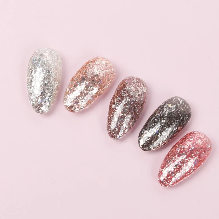 ICEGEL Celeb Sparkling gel nail polish 1634-1638