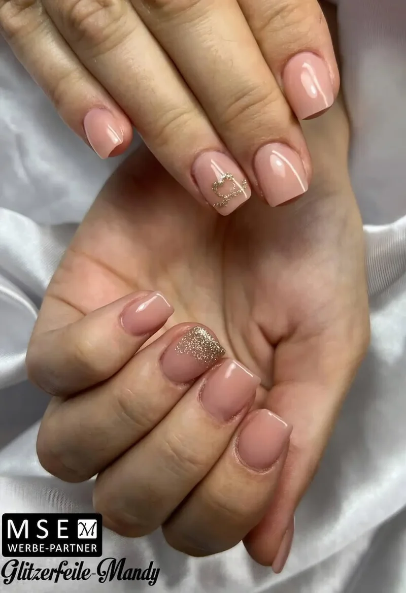#716 Premium-GLITTER Color Gel 5ml Beige/leichter Lilastich