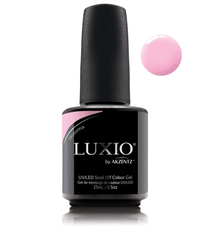 Luxio Delightful Light pink gel nail polish