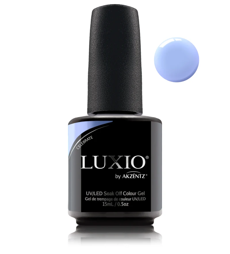 Luxio Celebrate Blue gel nail polish