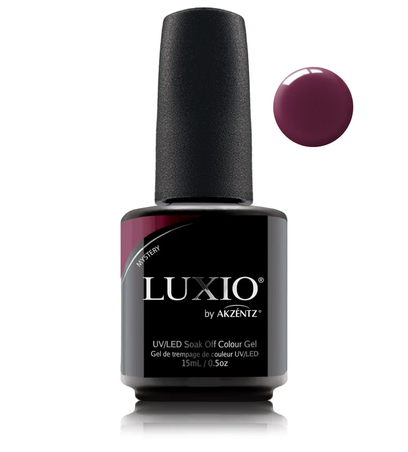 Luxio Mystery Maroon red gel nail polish