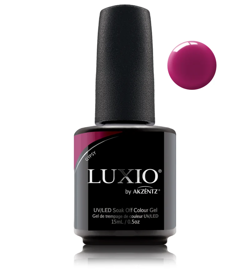 Luxio Gypsy Dark plum gel nail polish