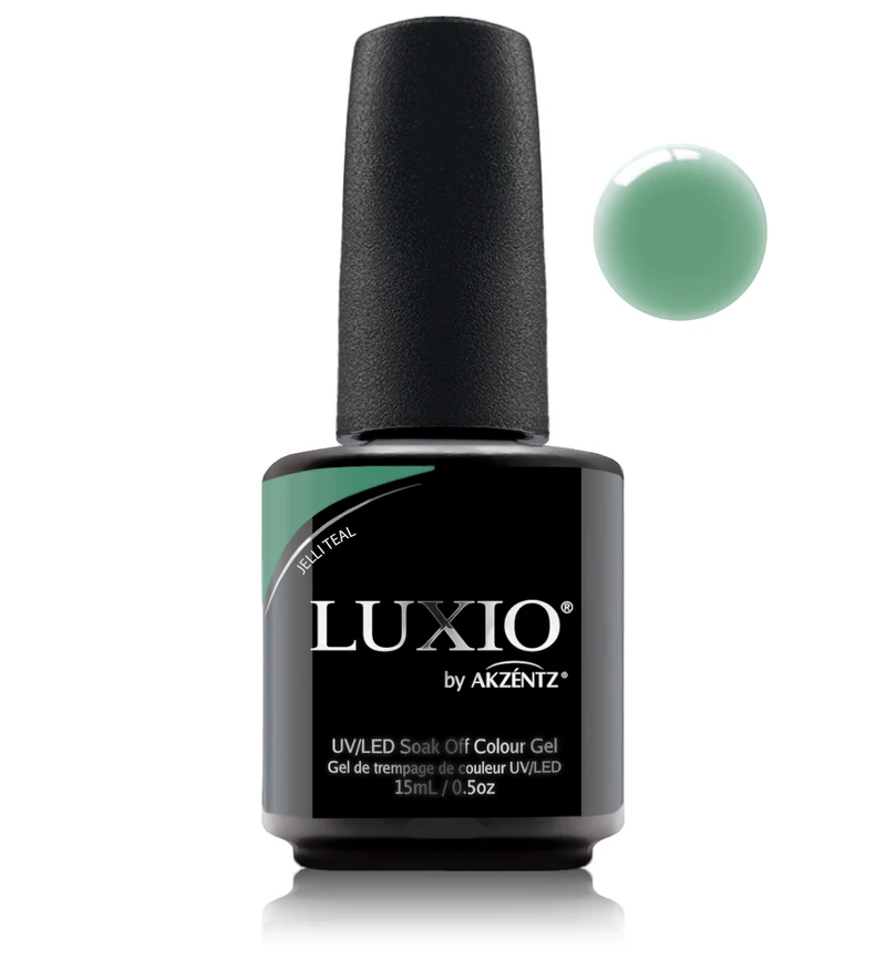Luxio Jelli Teal gel nail polish