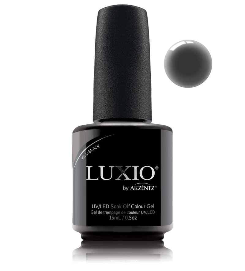 Luxio Jelli Black gel nail polish
