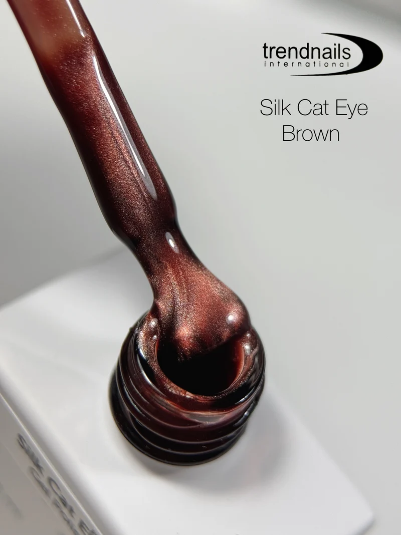 Silk Cat Eye Gel Polish "Brown" 12 ml von Trendnails TPO-Free