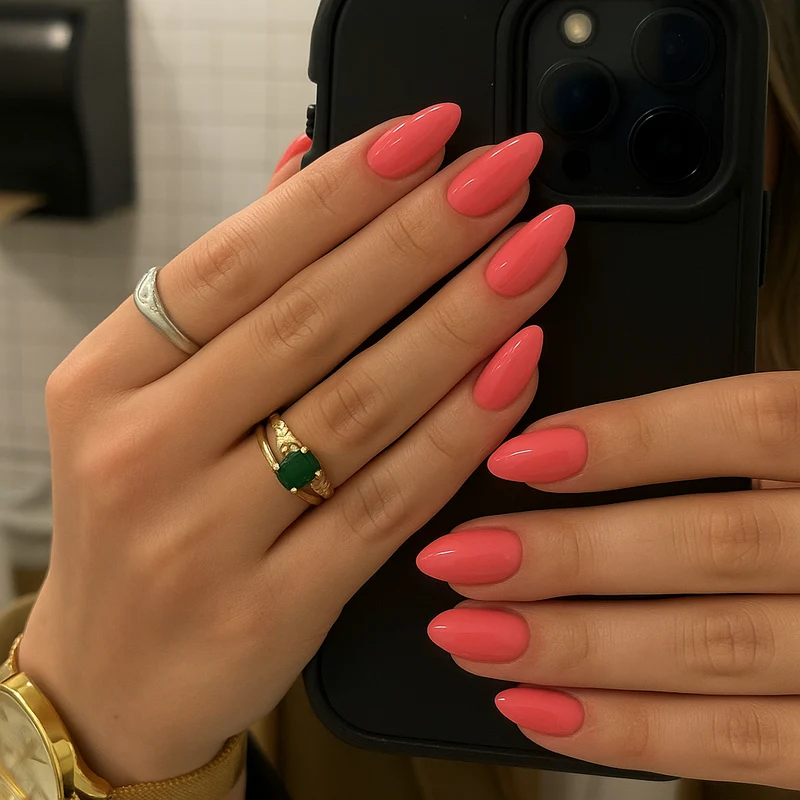 emmi Shellac UV-Lack Salmon Red 15ml | L294