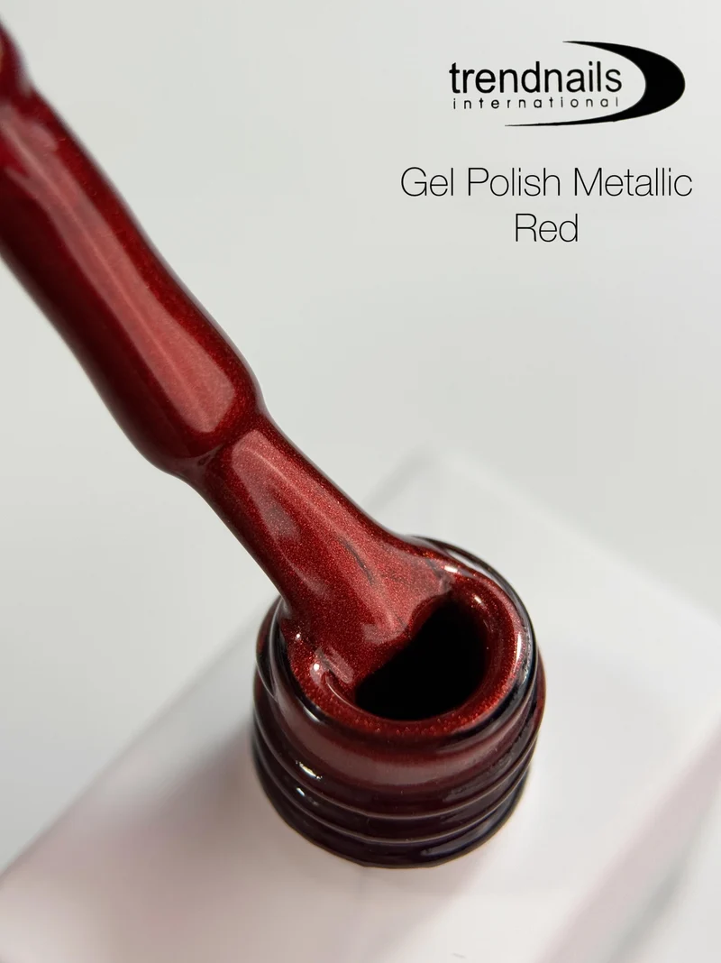 Gel Polish Metallic "Red" 12 ml von Trendnails TPO-Free