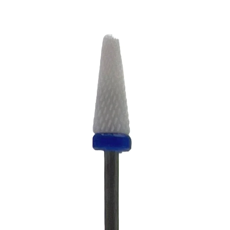 Ceramic e-file nail drill bit - Cone, Medium grit, Russian manicure nail drill bits for gel nail polish removal