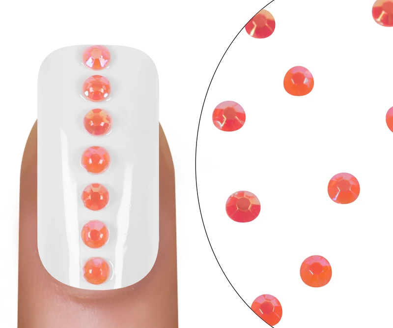 Strasssteine Milky Ruby 3mm