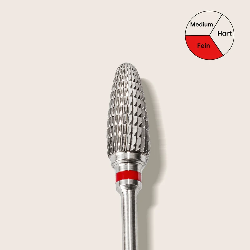 Nagelfräser Hartmetall Bit-Tropfenform fein