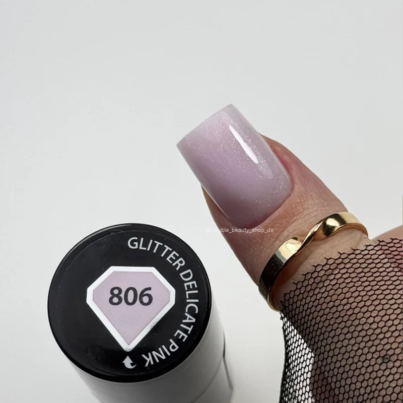 806 GLITTER DELICATE PINK - Smart Builder Base Coat 8in1 7ml Semilac