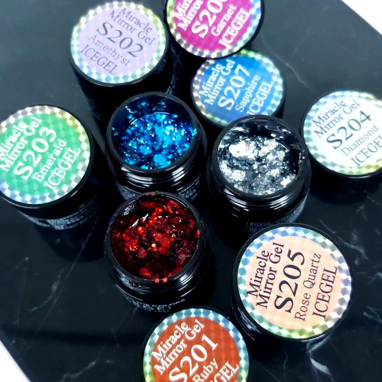 ICEGEL Magic mirror gel polish S201-S207