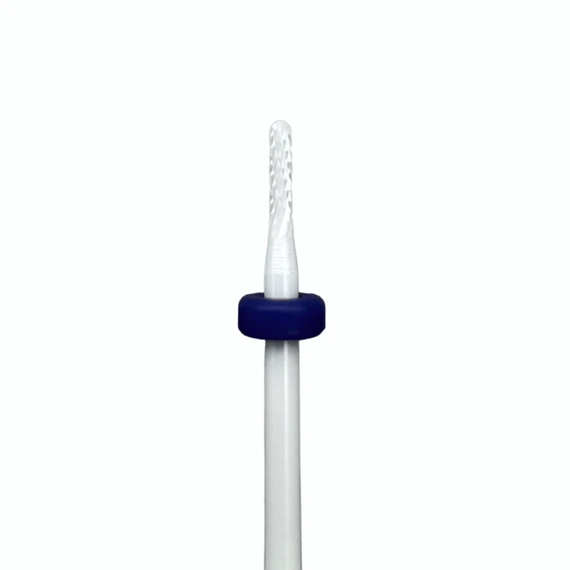 Ceramic e-file nail drill bit - Cone extra narrow, Medium grit, for Russian manicure nail drill bits for gel removal blending and cleaning under nail, gel x, thinning out gel under nail