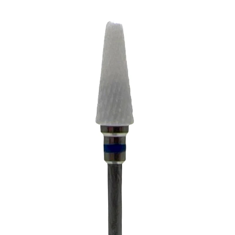 Ceramic e-file nail drill bit - Cone, Medium grit, Russian manicure nail drill bits for gel nail polish removal