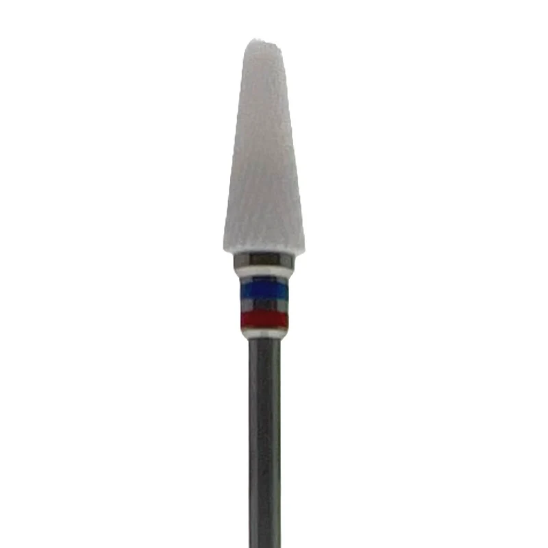 Ceramic e-file nail drill bit - Cone, Soft Medium grit, Russian manicure nail drill bits for gel nail polish removal