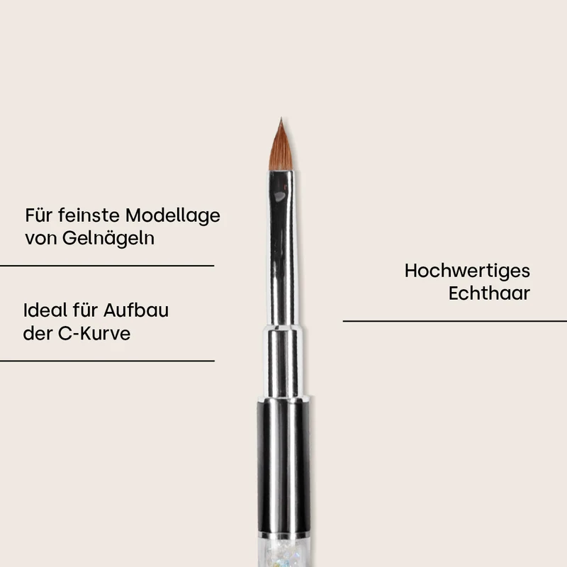 Gel-Pinsel Gr. 6 schwarz