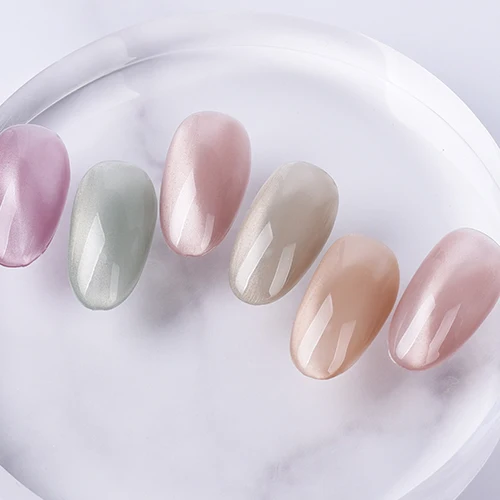 ICEGEL Mist Whisper Star Galaxy Clear - cat eye gel polish, 6 colors 1559-1564