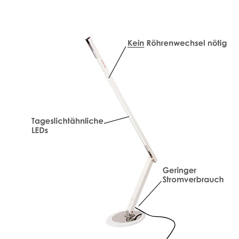 Arbeitsplatzleuchte Light LED - weiß