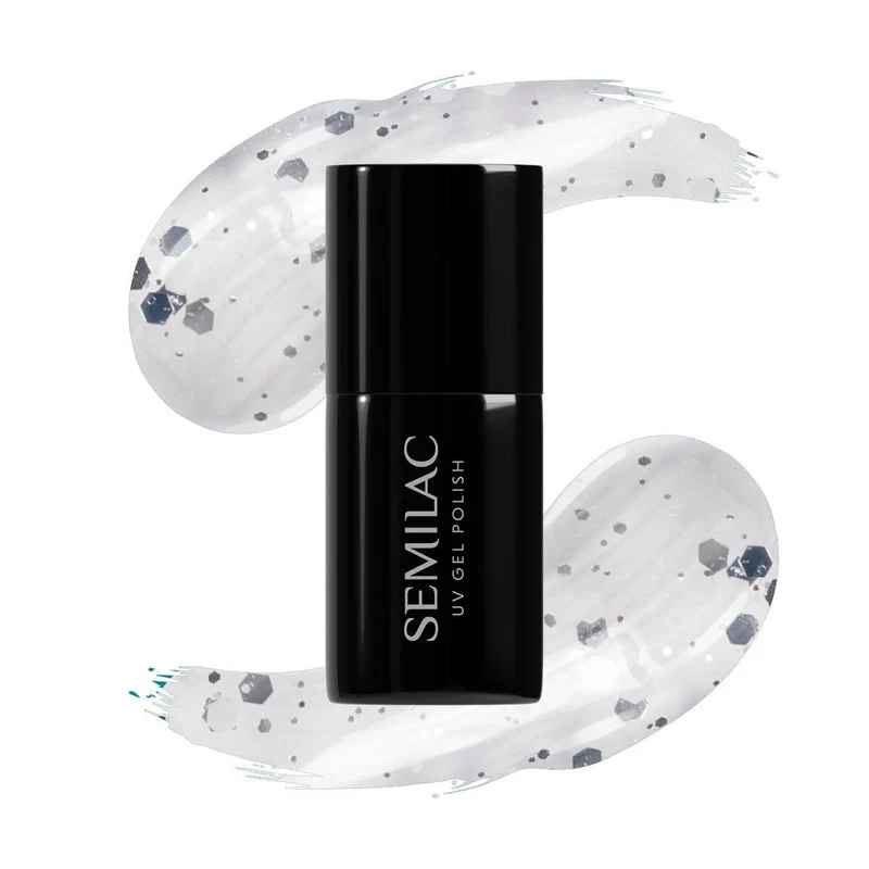 924 Silver & White Drops - UV Nagellack 7ml Semilac