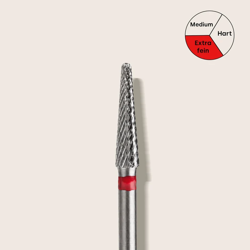 Nagelfräser Hartmetall-Bit Kegelform extra fein