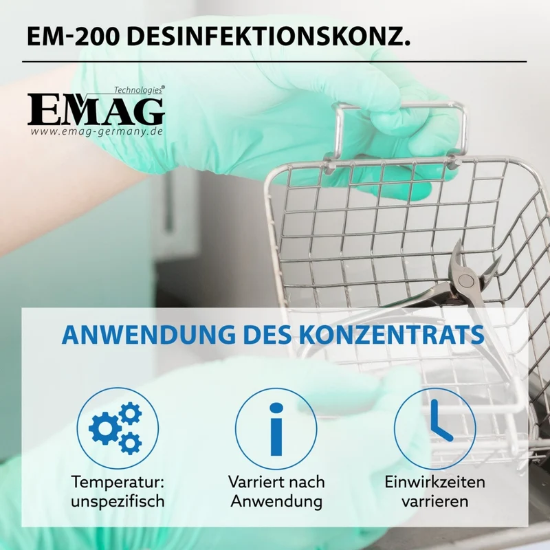 Desinfektionskonzentrat für Ultraschallgeräte EM-200 500ml