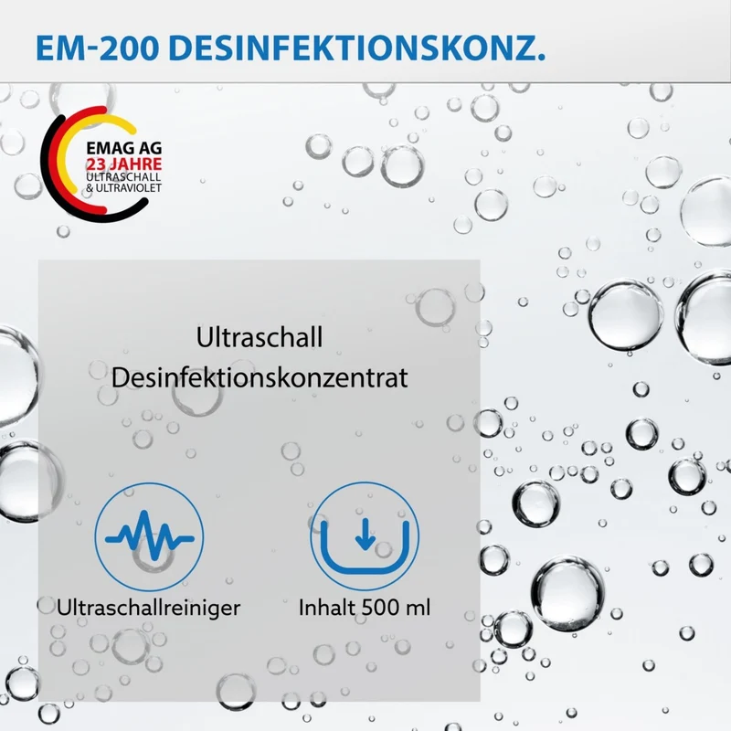 Desinfektionskonzentrat für Ultraschallgeräte EM-200 500ml