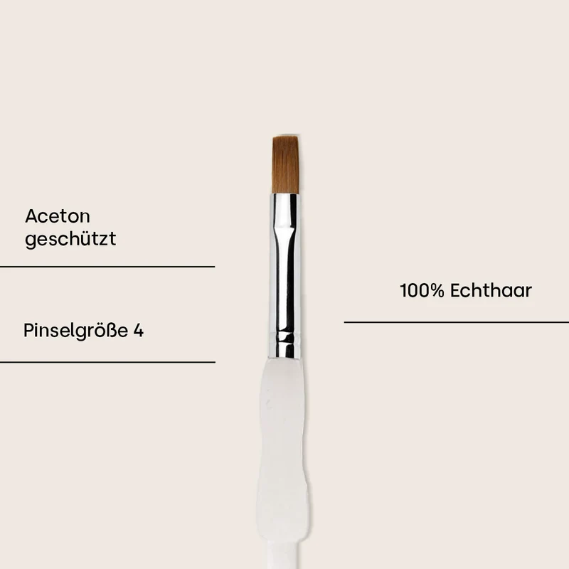Gel-Pinsel Gr. 4 ergonomic 100% Echthaar