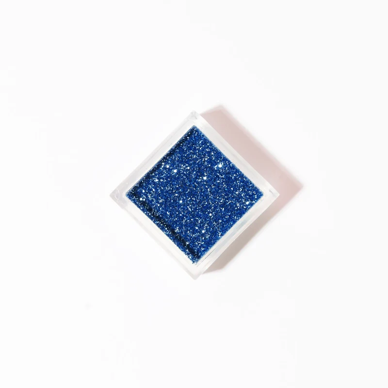 Glitterpuder blau