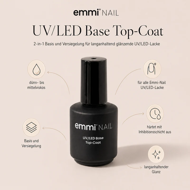 emmi Shellac UV-Lack Base-/Top Coat 14ml