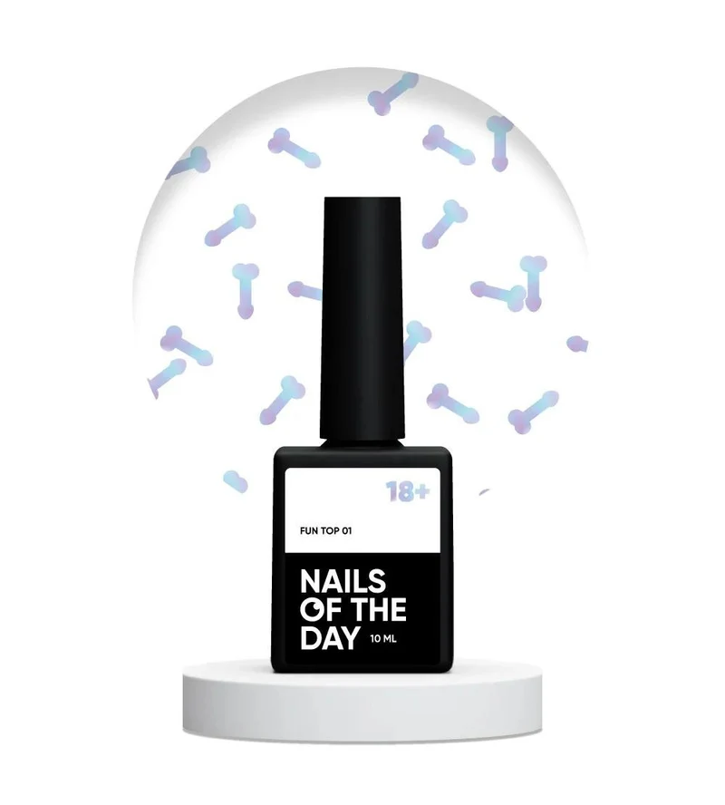 01 FUN TOP - Top Coat (No Wipe) 10ml NAILS OF THE DAY
