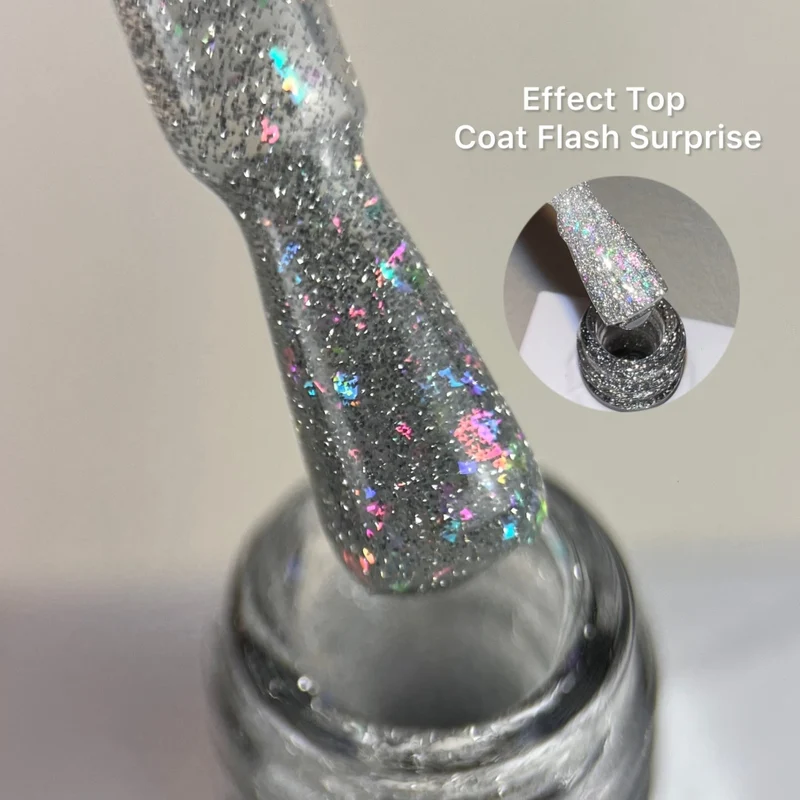 Effect Top Coat Flash Surprise NO WIPE 10ml von Love My Nails (TPO-free)
