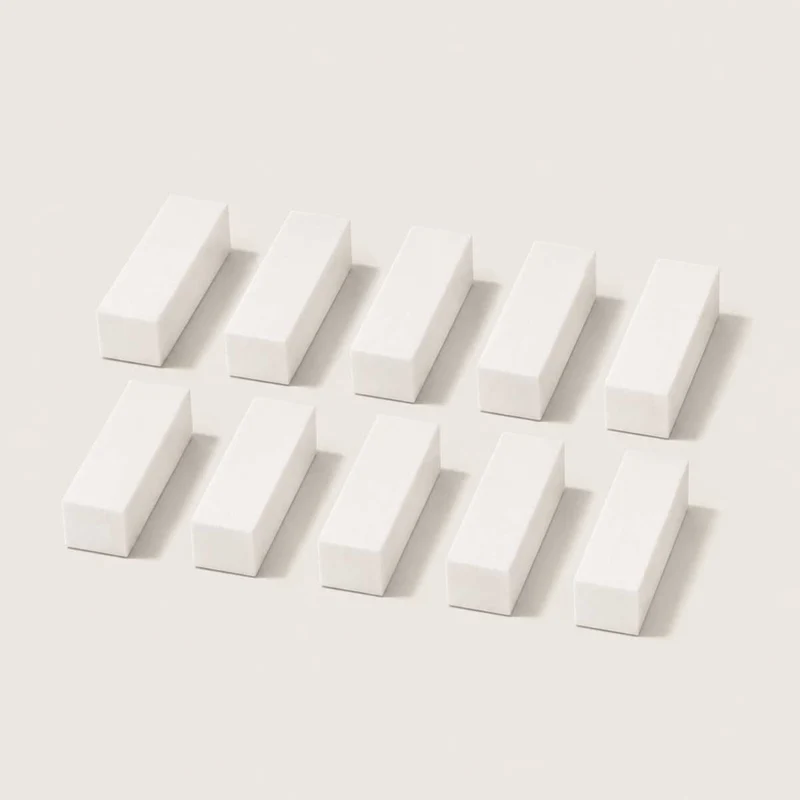10er Pack Buffer weiß 100/120