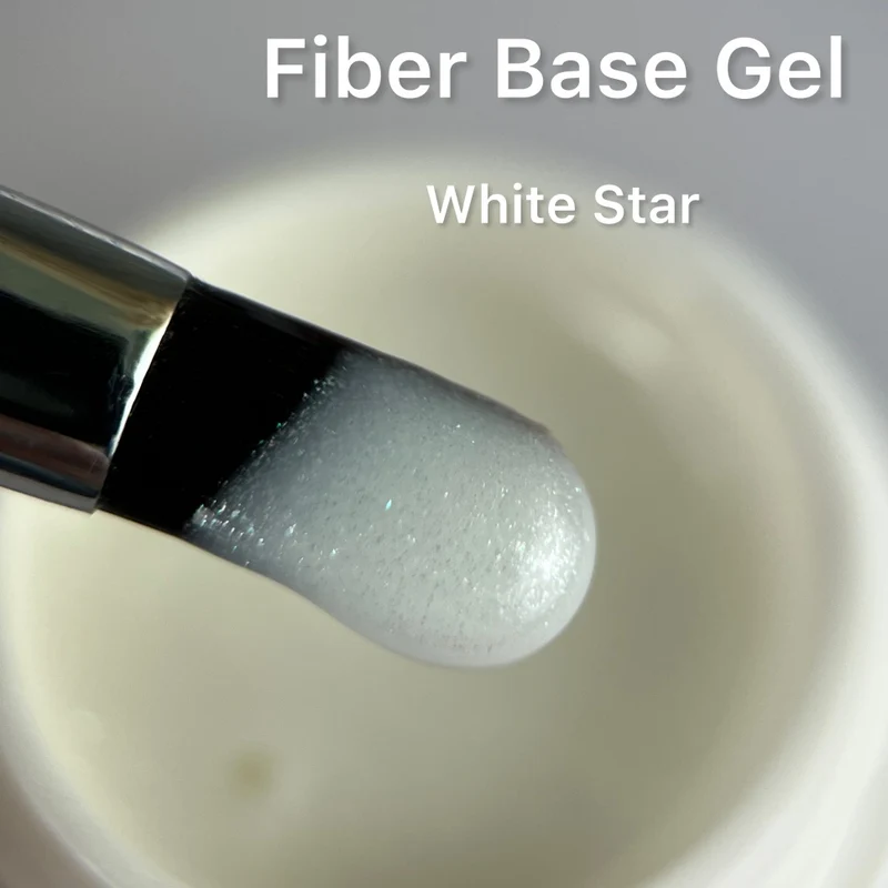 Fiber Base Gel für Problemnägel FB04 WHITE STAR 5ml-30ml (TPO-Free)