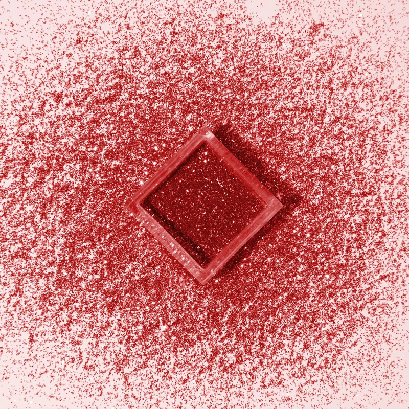 Glitterpuder rot