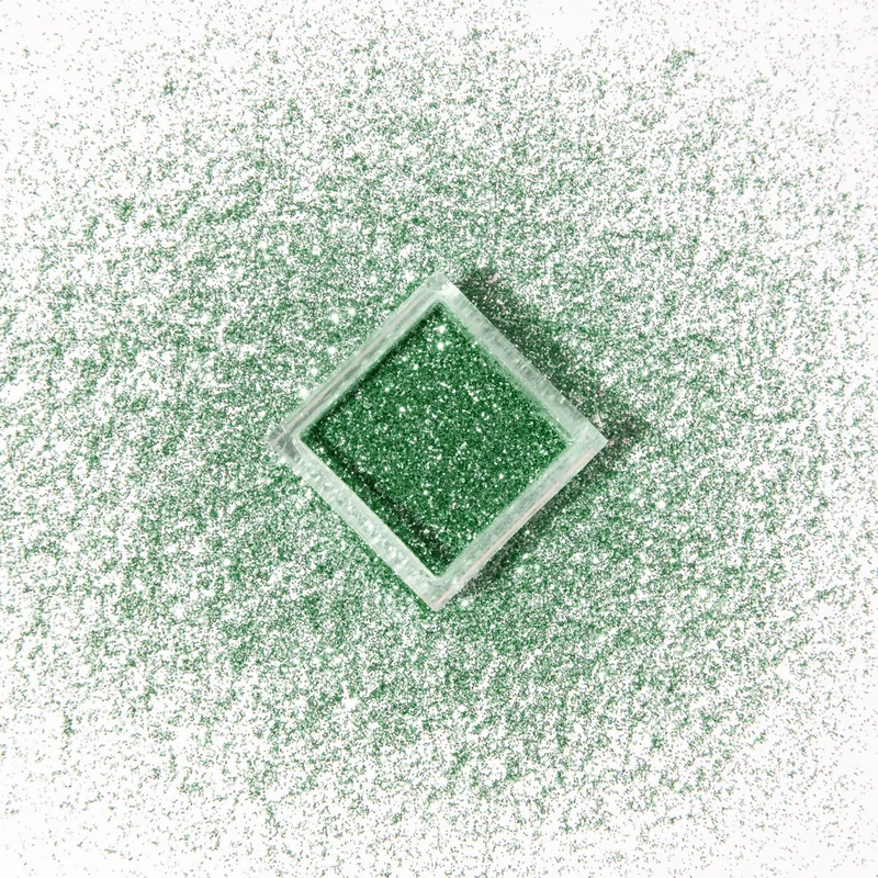 Glitterpuder grün