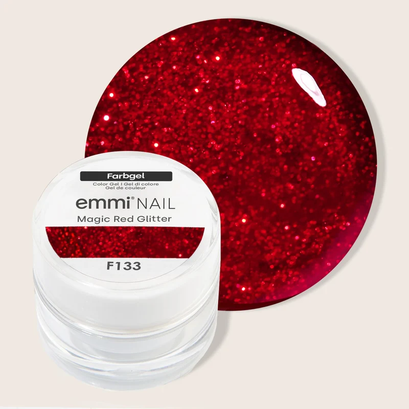 Farbgel Red Glitter 5ml | F133