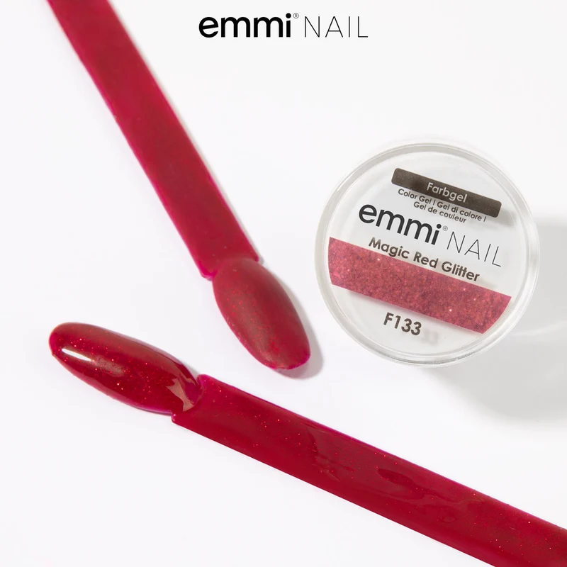 Farbgel Red Glitter 5ml | F133