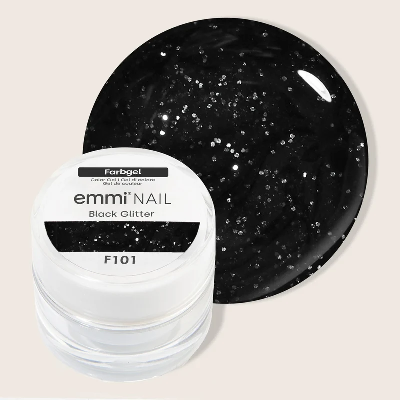 Farbgel Black Glitter 5ml | F101