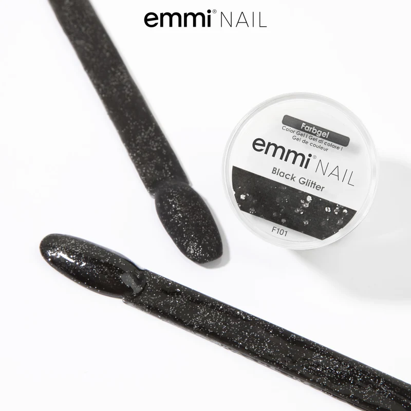 Farbgel Black Glitter 5ml | F101