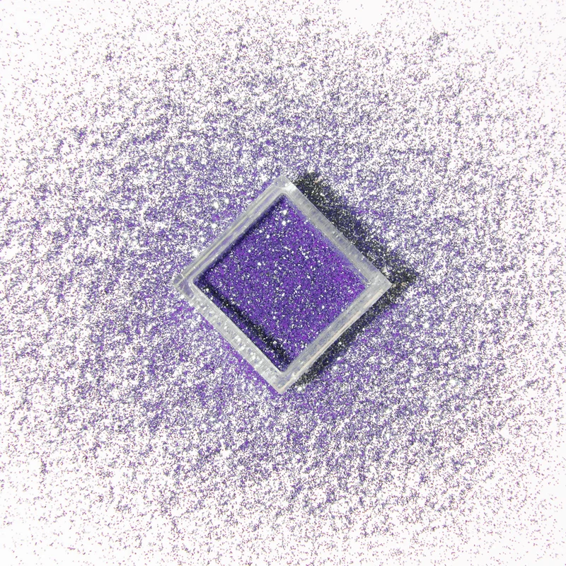 Glitterpuder violett