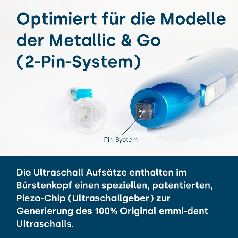 emmi-Dent E4 Ultraschall Aufsatz Metallic & Go