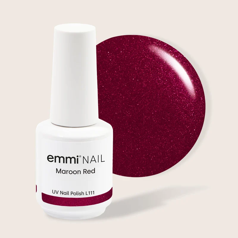 emmi Shellac UV-Lack Maroon Red 15ml | L111