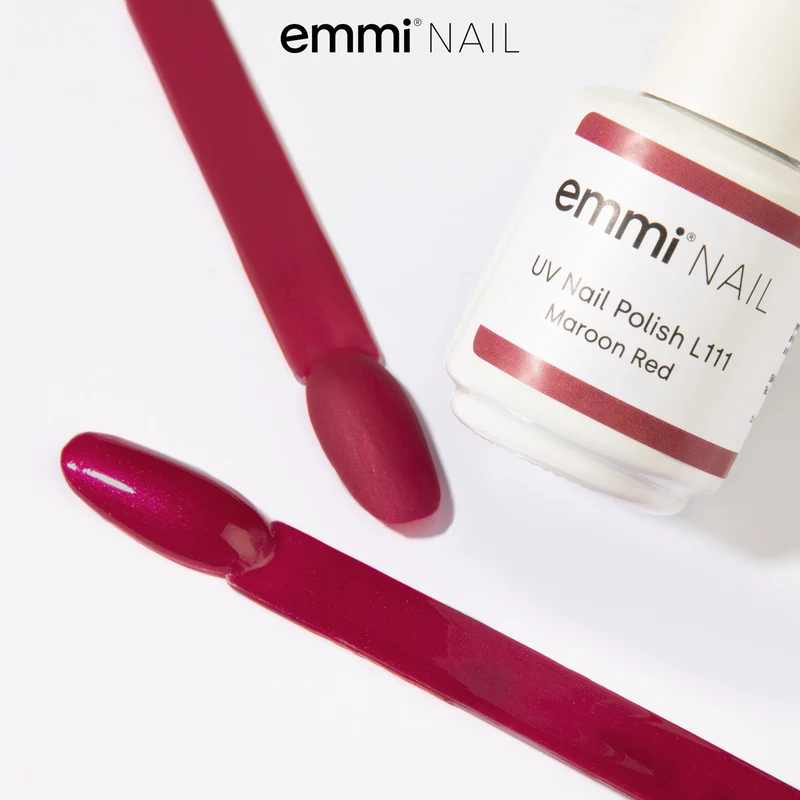 emmi Shellac UV-Lack Maroon Red 15ml | L111