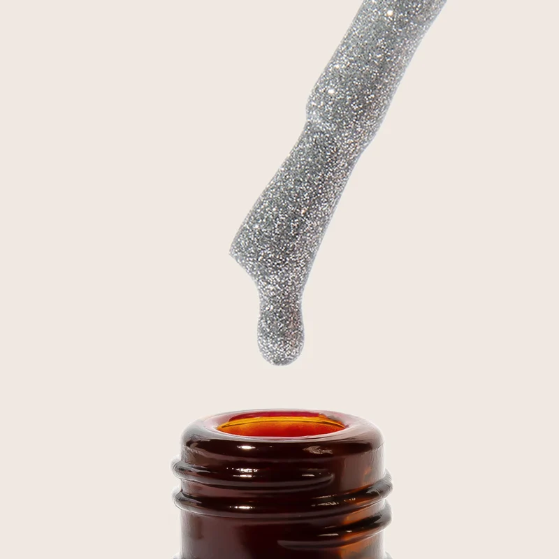 emmi Shellac UV-Lack Silver Glitter 15ml | L296