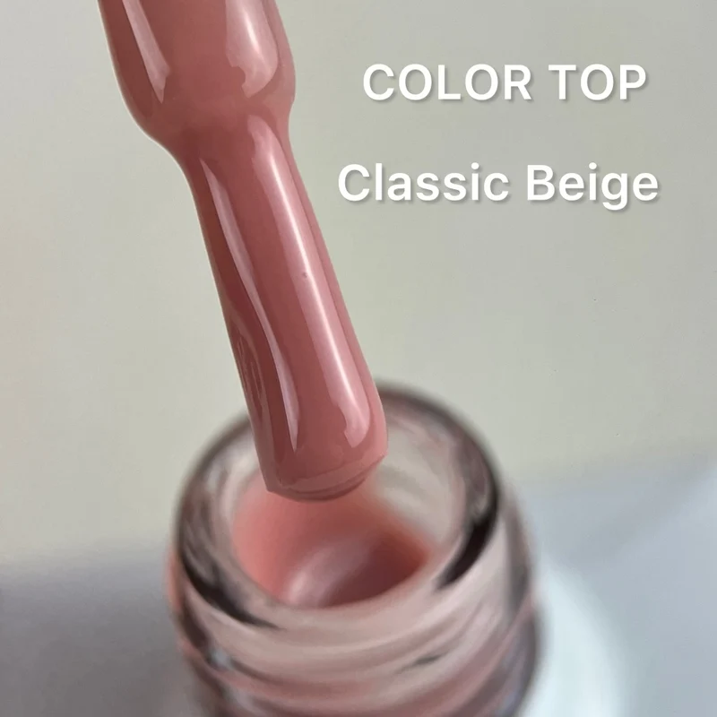 Color Top Coat Classic Beige NO WIPE 12ml von Love My Nails (TPO-free)