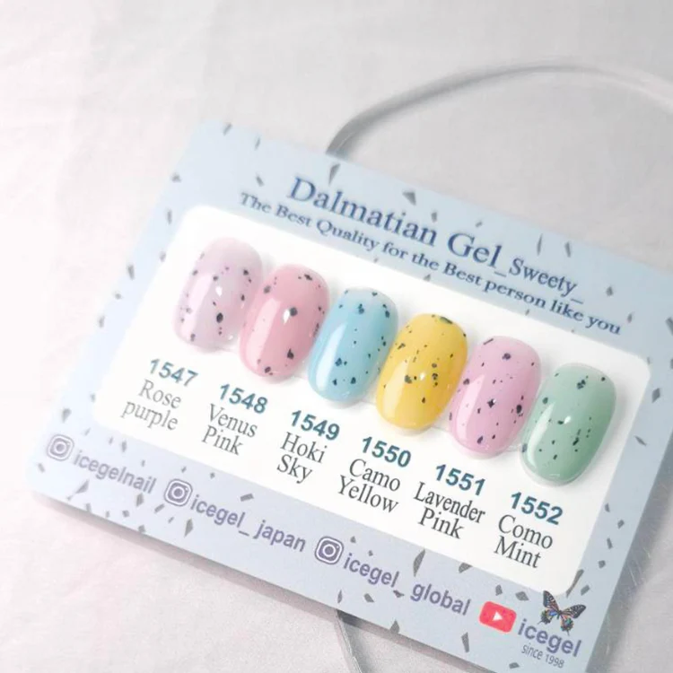 ICEGEL Dalmatian Sweety gel polish 1547-1552
