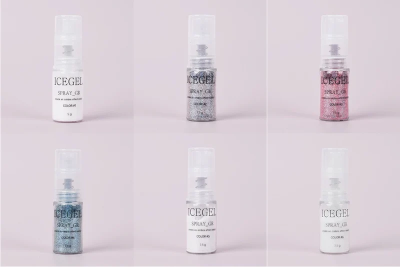 ICEGEL Spray Gradients : 6 Colors Set