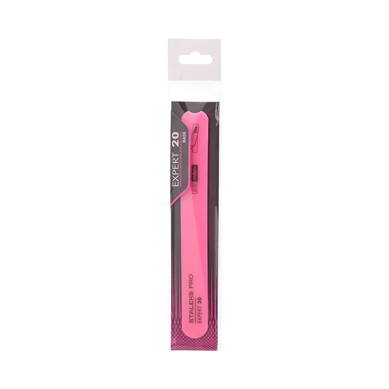 STALEKS PRO Expert 20 Reusable metal base nail file, Straight, manicure nail tools SPBE-20