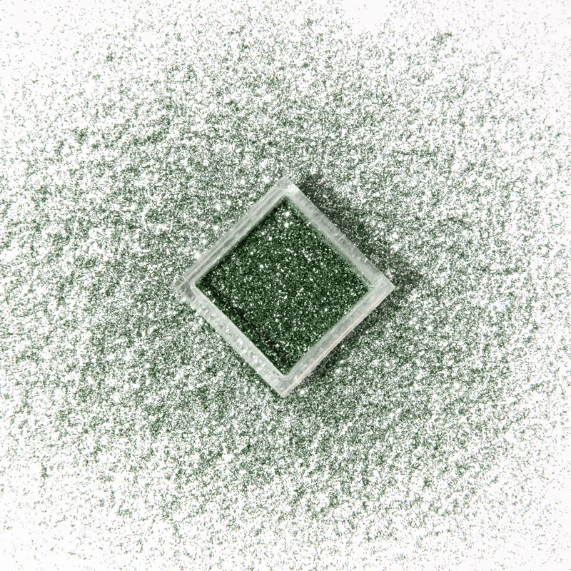 Glitterpuder khaki